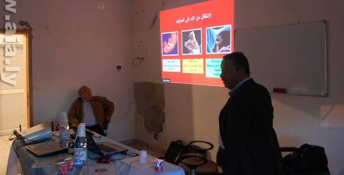 ورشة عمل تدريبية في مدينة بن جواد من ضمن جولة القافلة العلمية في شرق ليبيا.