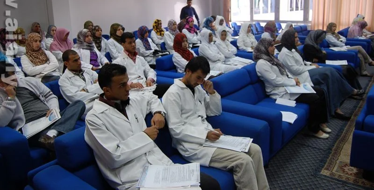 ورشة عمل تدريبية في مدينة سرت، من ضمن جولة القافلة العلمية في ليبيا.