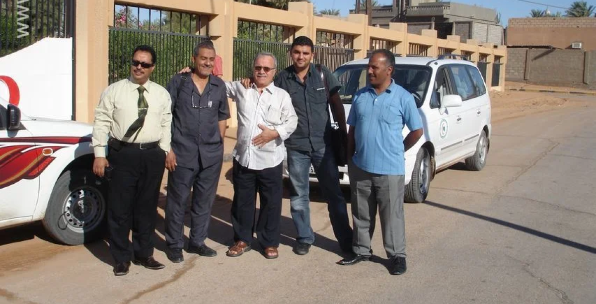 ورشة عمل تدريبية بمدينة برقن من ضمن جولة القافلة العلمية في جنوب ليبيا.