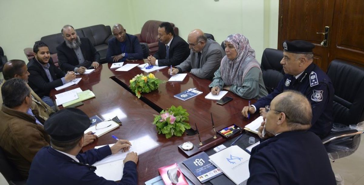 اجتماع في ديوان مديرية الأمن طرابلس.