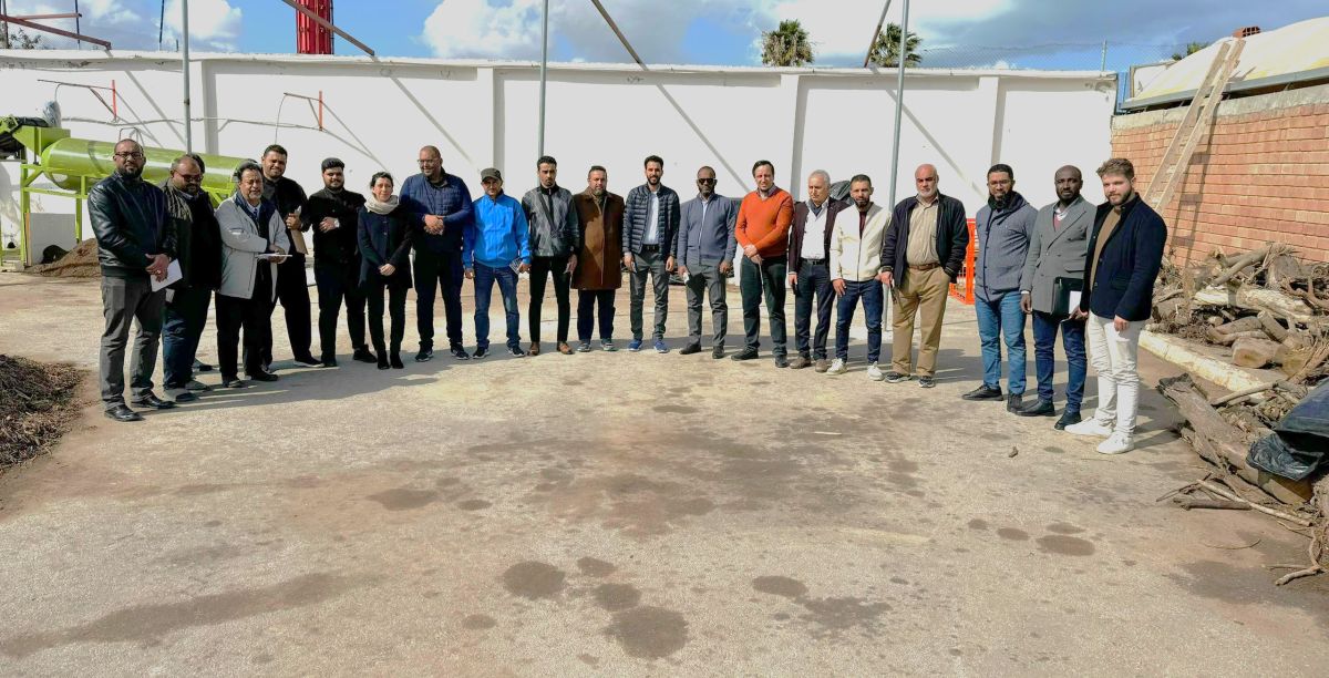 زيارة مشروع تثمين النفايات الخضراء ببلدية المرسى بتونس