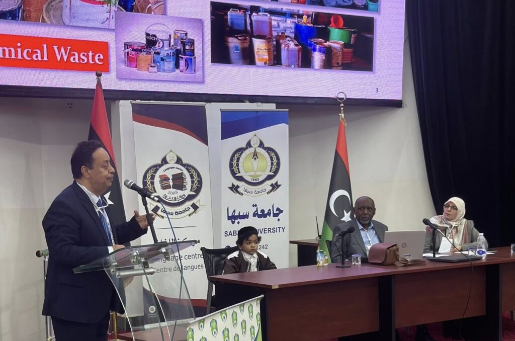 ندوة علمية بعنوان: نفايات طبية بلا مخاطر، مدينة سبها 9 فبراير 2026 18 ورشة سبها 014a